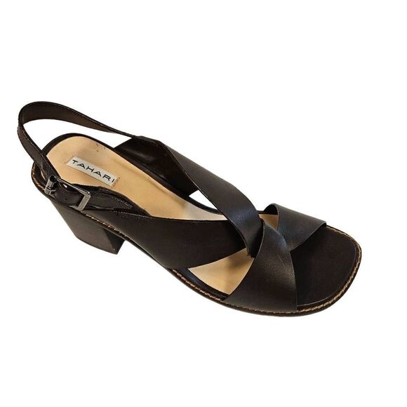 Tahri Brown Leather Sandals sz 11 - Picture 2 of 9